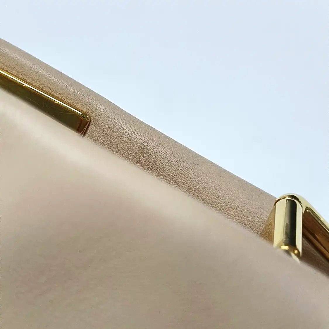 Fendi FENDI Peekaboo mini beige sheepskin shoulder bag handbag crossbody bag gold hard Size ONE SIZE - 15 Thumbnail