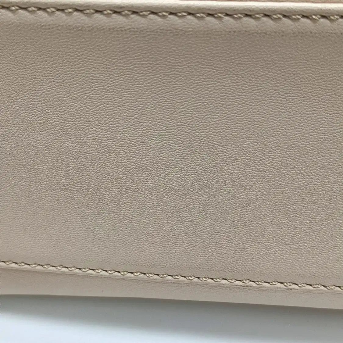 Fendi FENDI Peekaboo mini beige sheepskin shoulder bag handbag crossbody bag gold hard Size ONE SIZE - 12 Thumbnail