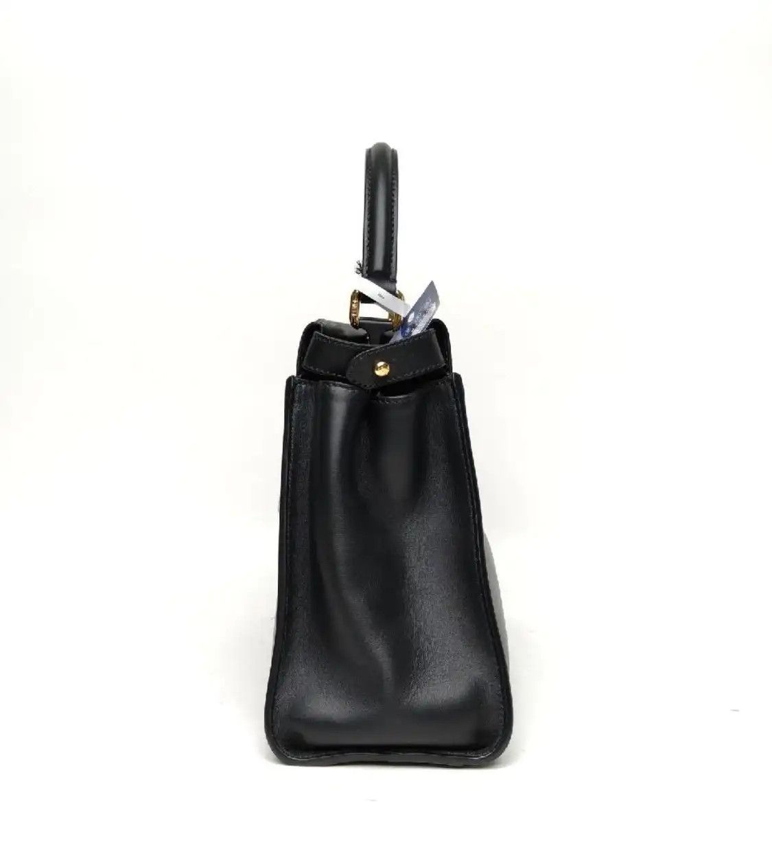 Fendi FENDI Peekaboo Medium black cowhide leather handbag detachable strap Size ONE SIZE - 2 Thumbnail