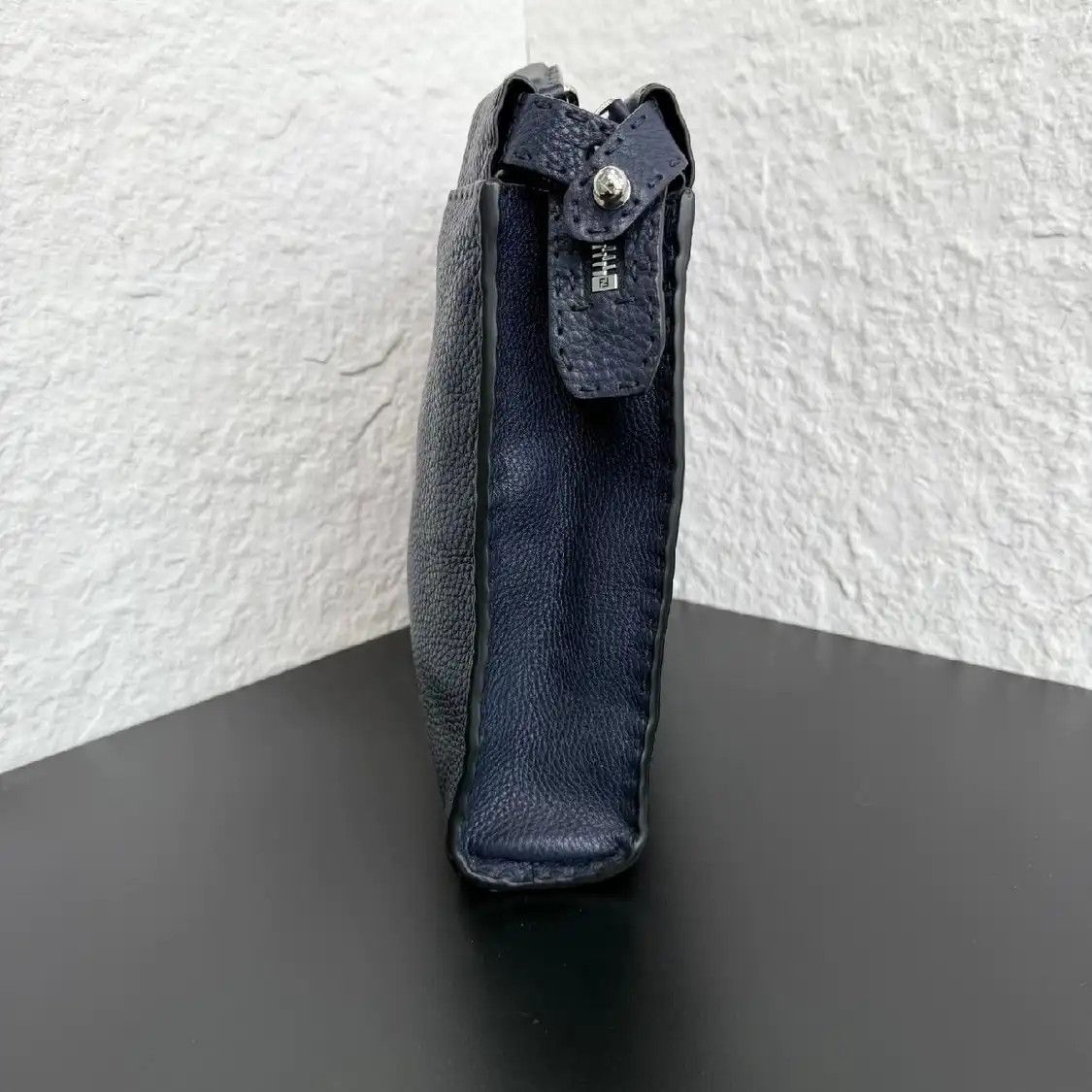 Fendi FENDI Peekaboo blue cowhide leather shoulder bag Size ONE SIZE - 2 Thumbnail