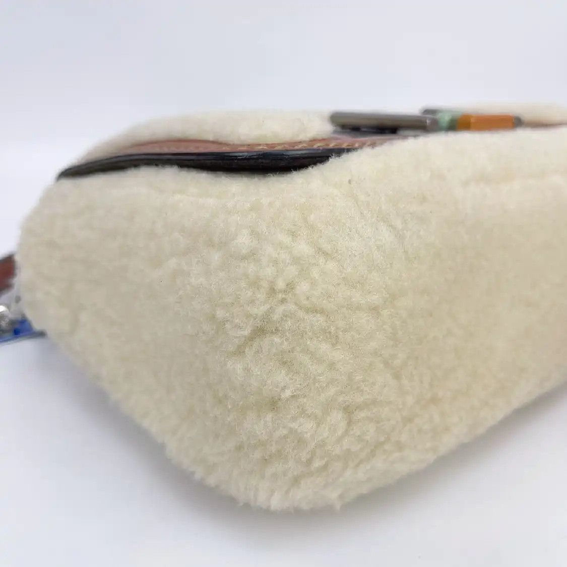 Fendi FENDI Baguette white fabric crossbody bag Size ONE SIZE - 7 Thumbnail
