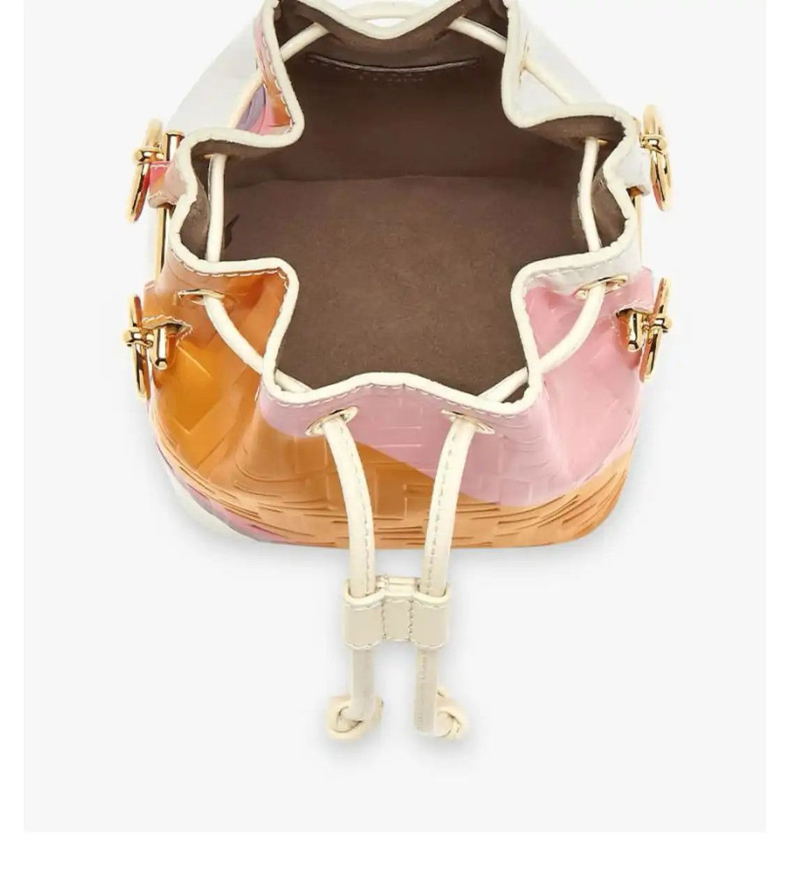 Fendi FENDI Mon Tresor Small yellow cowhide leather doubleF applique handbag detachabl Size ONE SIZE - 7 Thumbnail