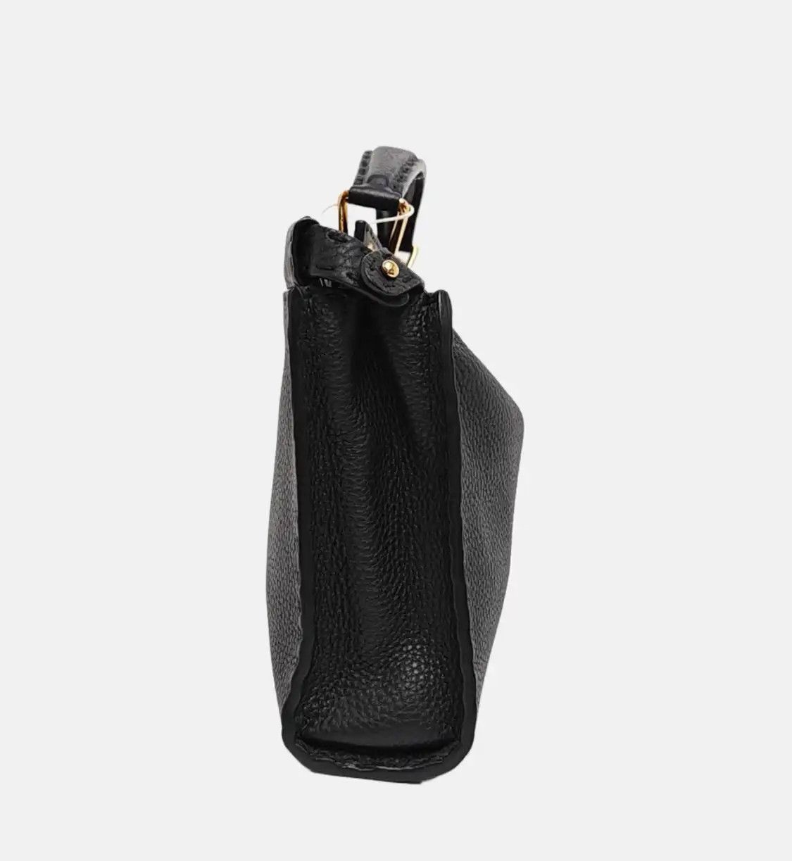 Fendi FENDI Peekaboo mini black cowhide leather handbag gold hardware Size ONE SIZE - 4 Thumbnail