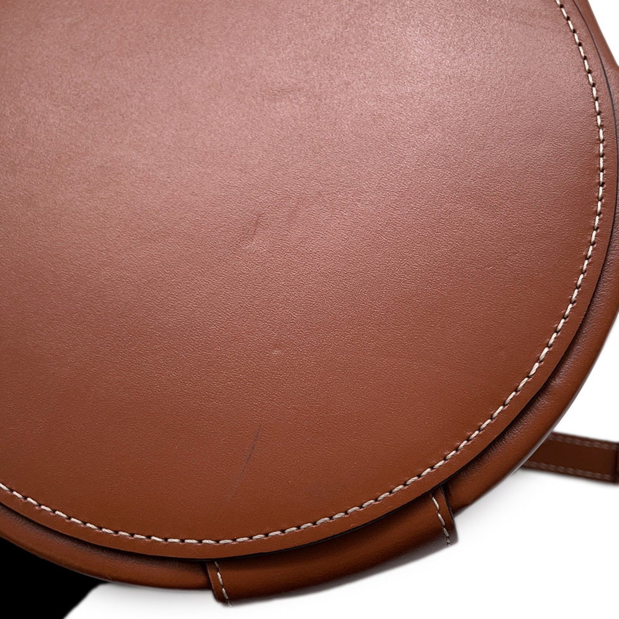 Celine Celine shoulder bag Triomphe Tambour medium leather 195192 CELINE handbag women's Size ONE SIZE - 8 Thumbnail
