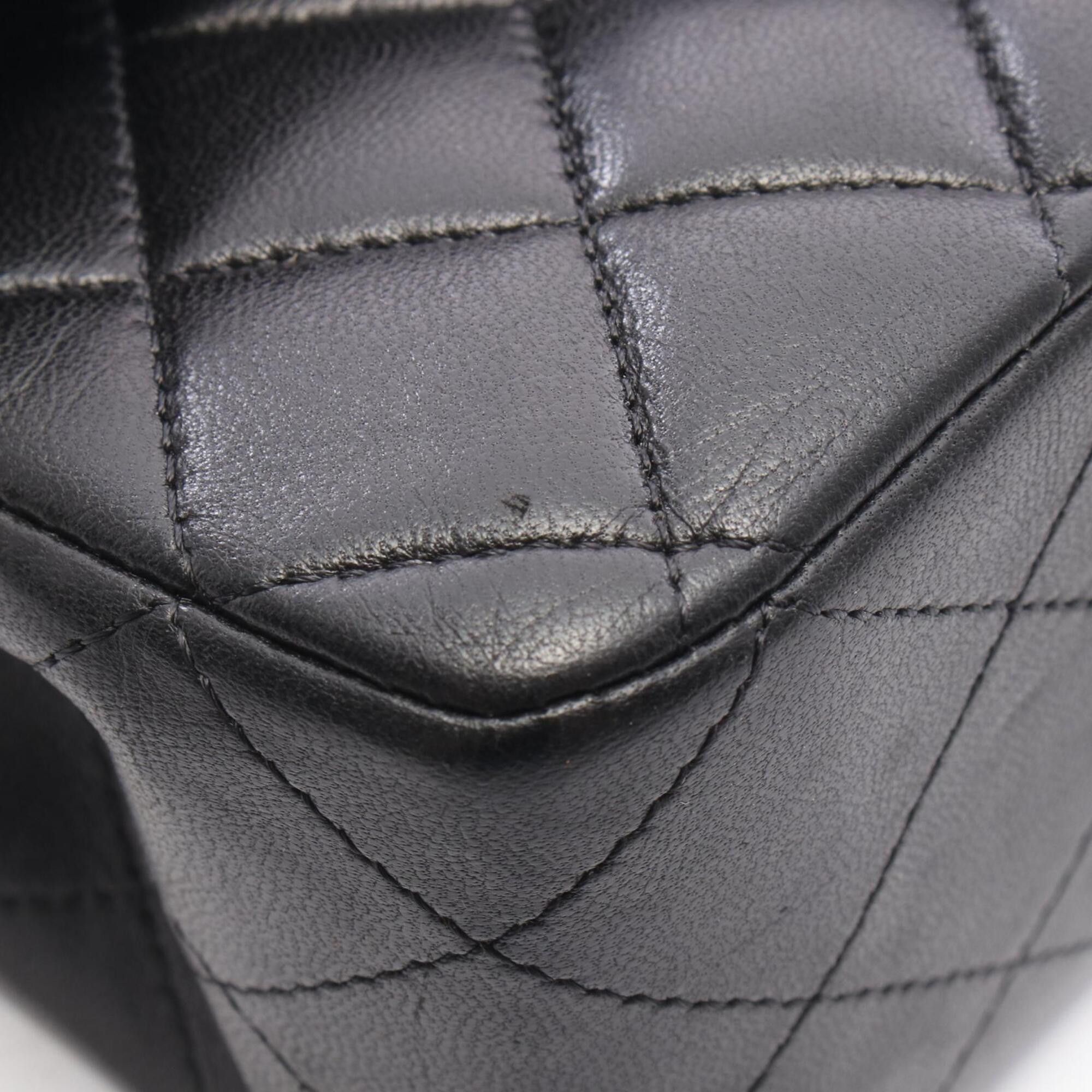 Chanel Chanel Matelassé Double Flap Shoulder Bag/Handbag, Lambskin Leather, Women's, Black Size ONE SIZE - 7 Thumbnail