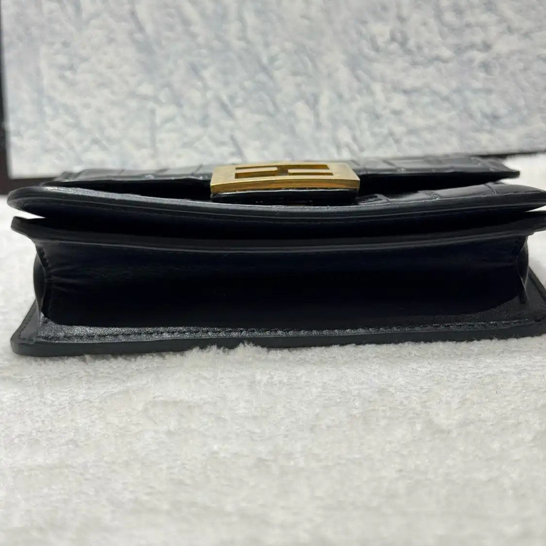 Fendi FENDI Fab black cowhide leather shoulder bag Size ONE SIZE - 5 Thumbnail