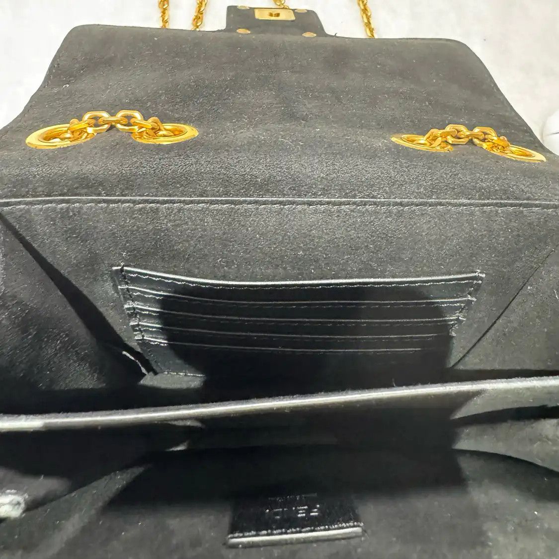 Fendi FENDI Fab black cowhide leather shoulder bag Size ONE SIZE - 6 Thumbnail
