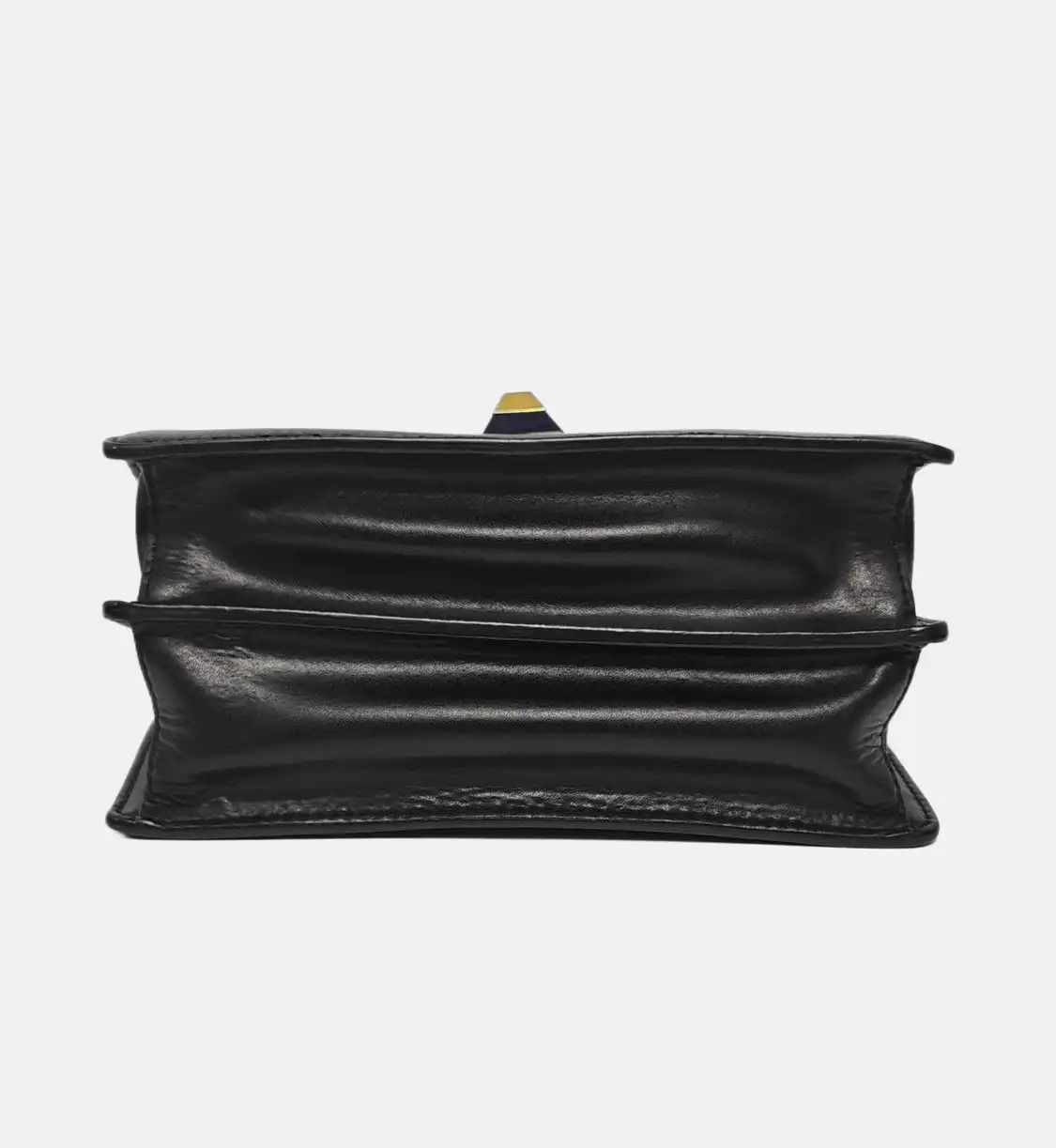 Fendi FENDI Kan I mini black cowhide leather shoulder bag crossbody bag gold silver ha Size ONE SIZE - 6 Thumbnail