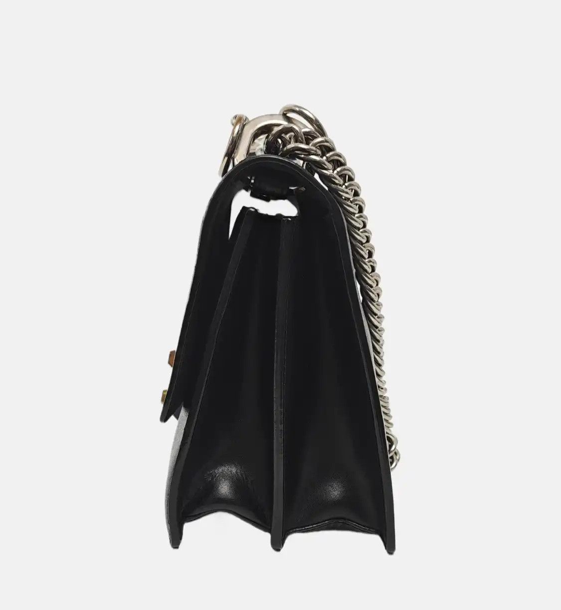 Fendi FENDI Kan I mini black cowhide leather shoulder bag crossbody bag gold silver ha Size ONE SIZE - 3 Thumbnail
