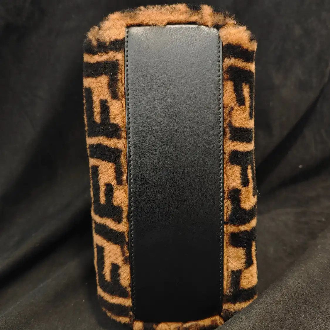 Fendi FENDI Peekaboo mini brown wool leather doubleF crossbody bag Size ONE SIZE - 5 Thumbnail
