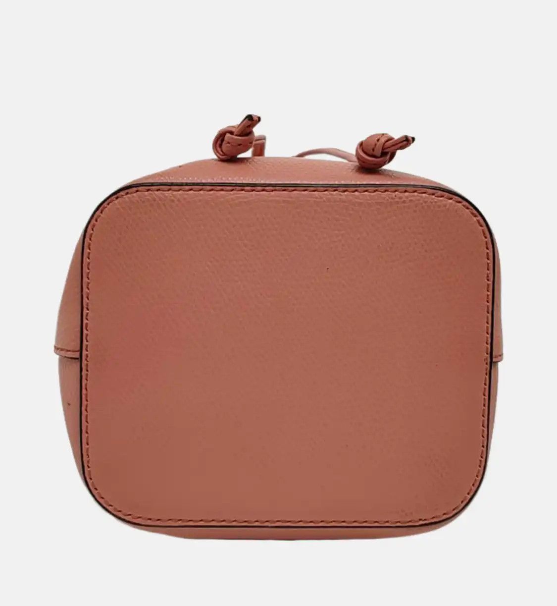 Fendi FENDI Mon Tresor mini orange pink cowhide leather embossed handbag silver hardwa Size ONE SIZE - 6 Thumbnail