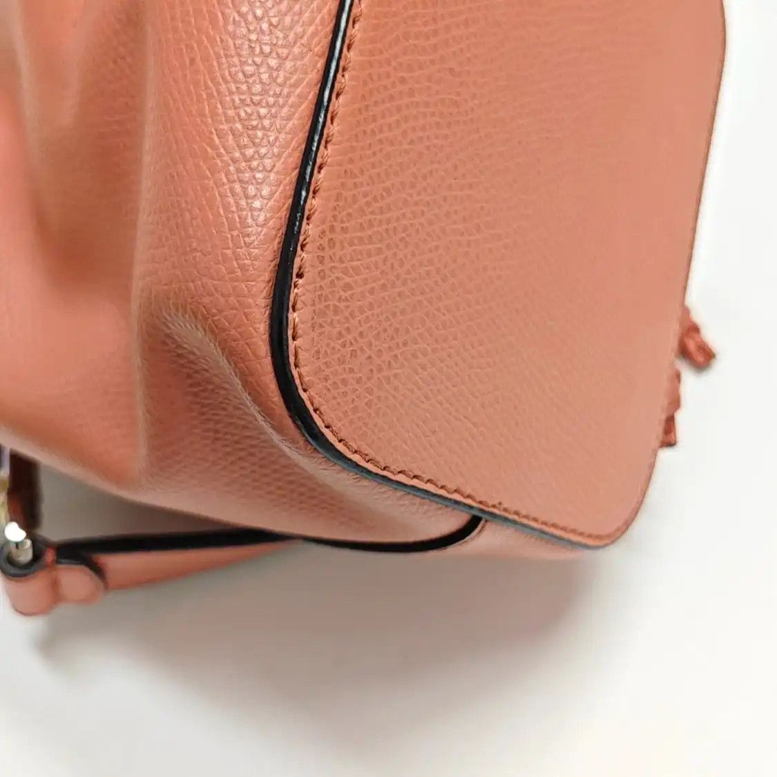 Fendi FENDI Mon Tresor mini orange pink cowhide leather embossed handbag silver hardwa Size ONE SIZE - 13 Thumbnail