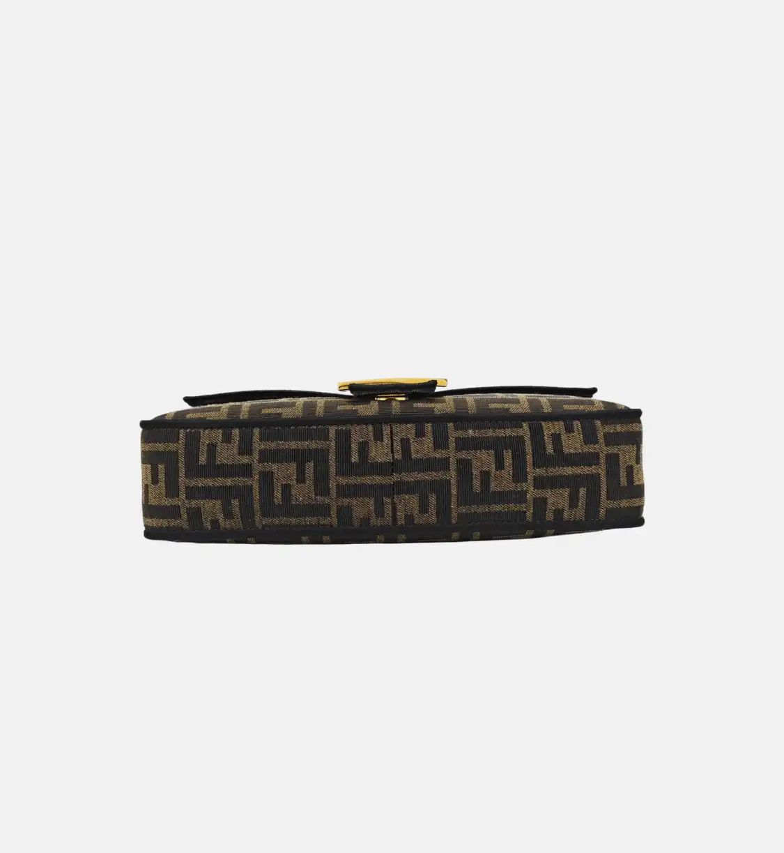 Fendi FENDI Baguette Medium brown canvas doubleF crossbody bag handbag shoulder bag go Size ONE SIZE - 6 Thumbnail