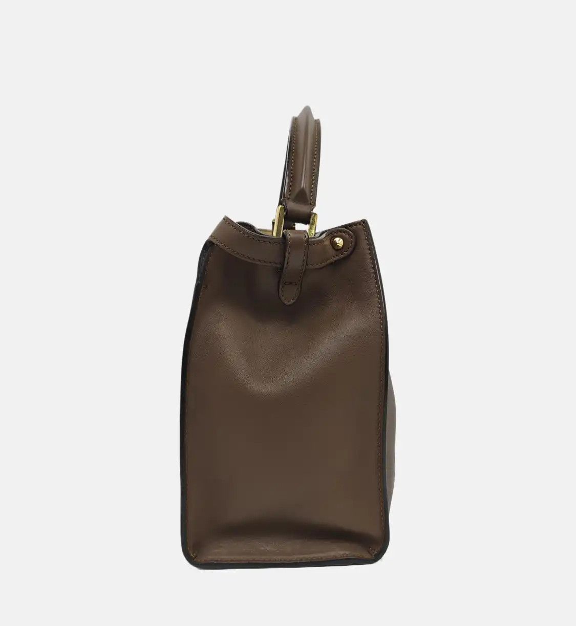 Fendi FENDI Peekaboo Medium brown cowhide leather shoulder bag handbag crossbody bag g Size ONE SIZE - 3 Thumbnail