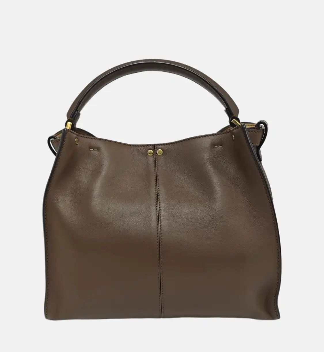 Fendi FENDI Peekaboo Medium brown cowhide leather shoulder bag handbag crossbody bag g Size ONE SIZE - 5 Thumbnail