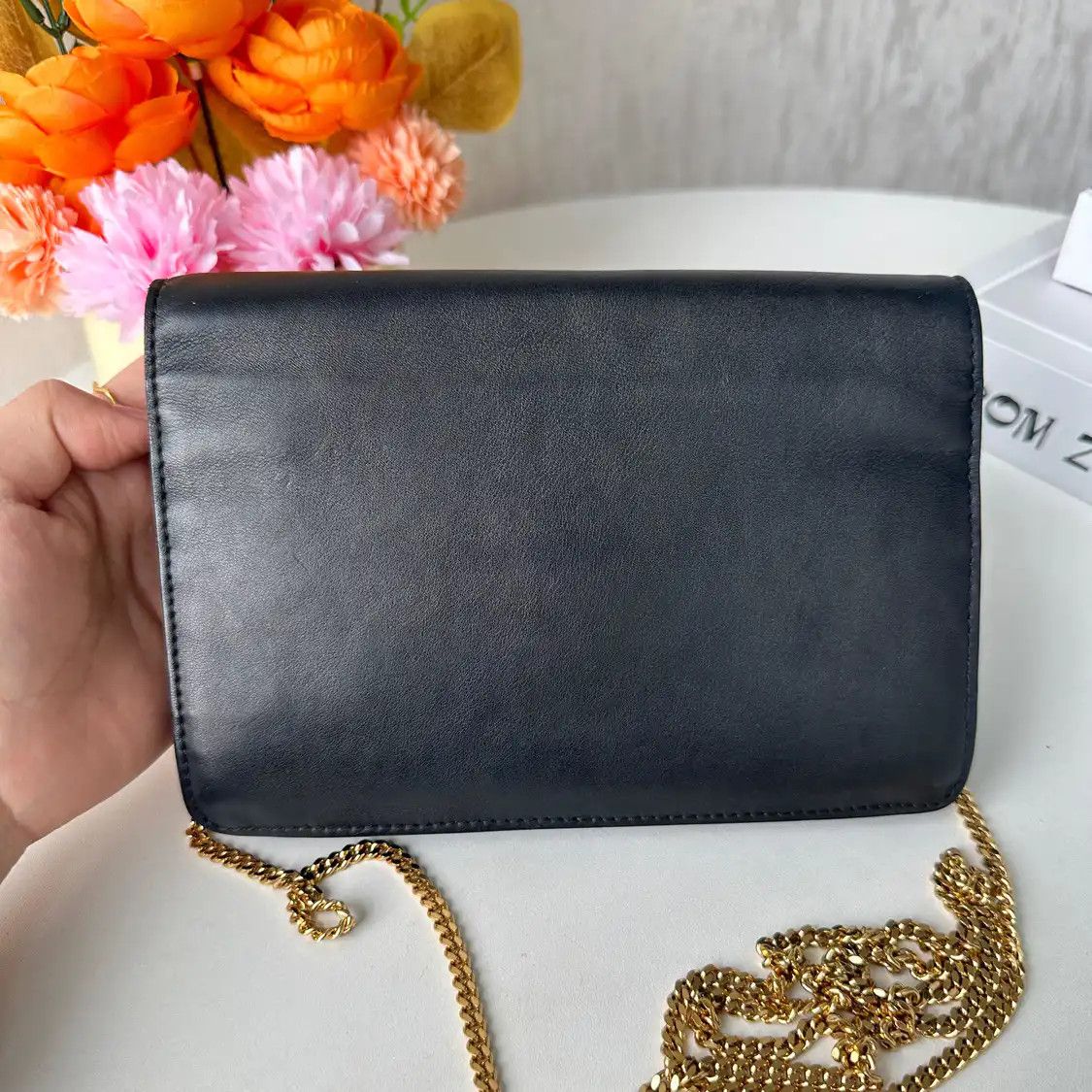 Fendi FENDI Tube black cowhide leather doubleF embossed crossbody bag Size ONE SIZE - 4 Thumbnail