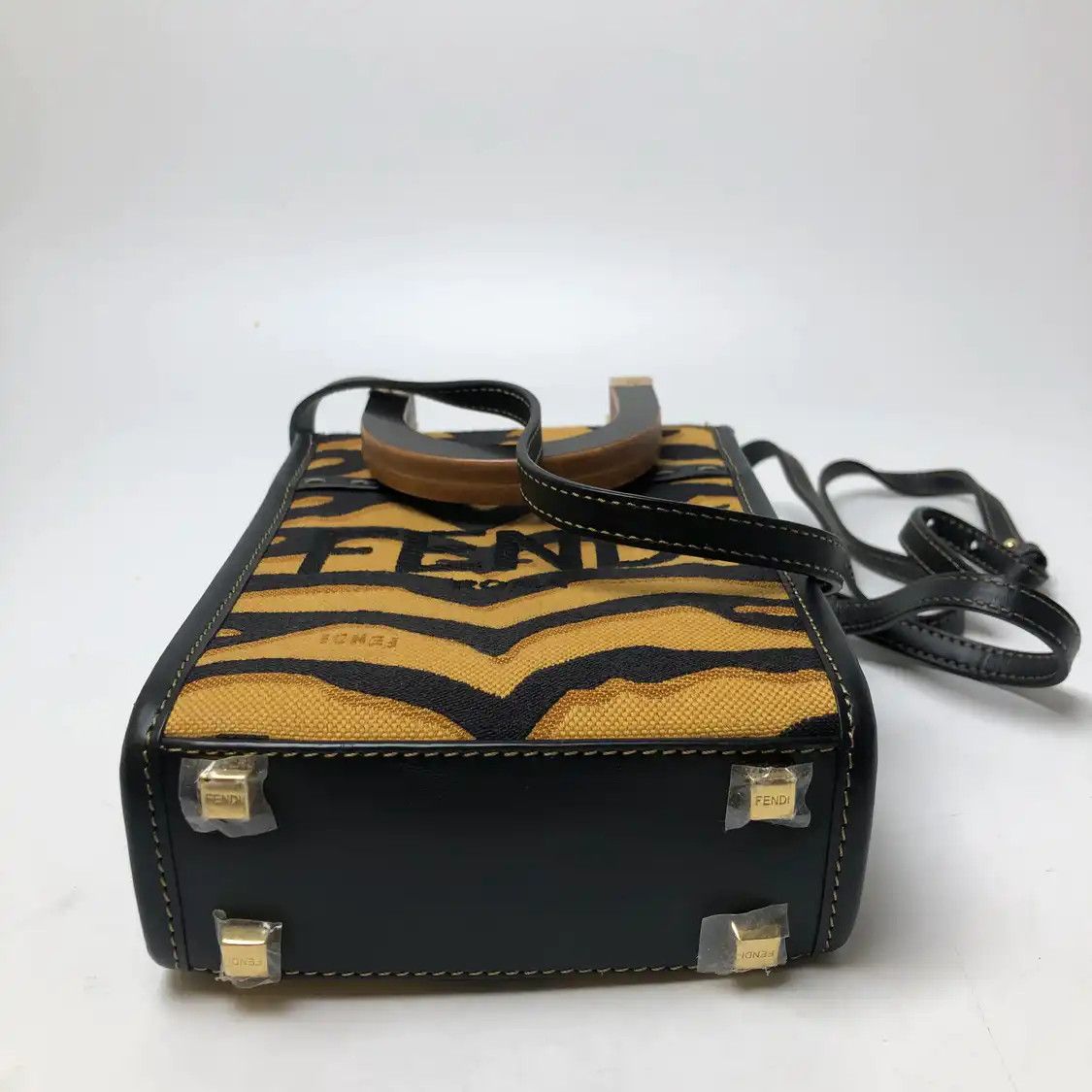 Fendi FENDI Sunshine mini color-block fabric print handbag Size ONE SIZE - 8 Thumbnail