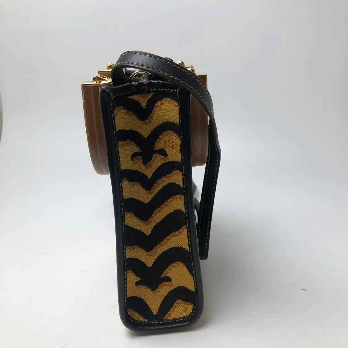 Fendi FENDI Sunshine mini color-block fabric print handbag Size ONE SIZE - 7 Thumbnail