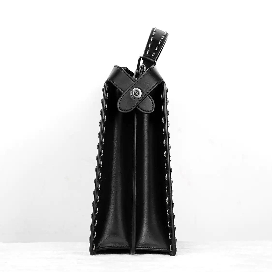 Fendi FENDI Peekaboo Medium black cowhide leather handbag detachable strap Size ONE SIZE - 5 Thumbnail