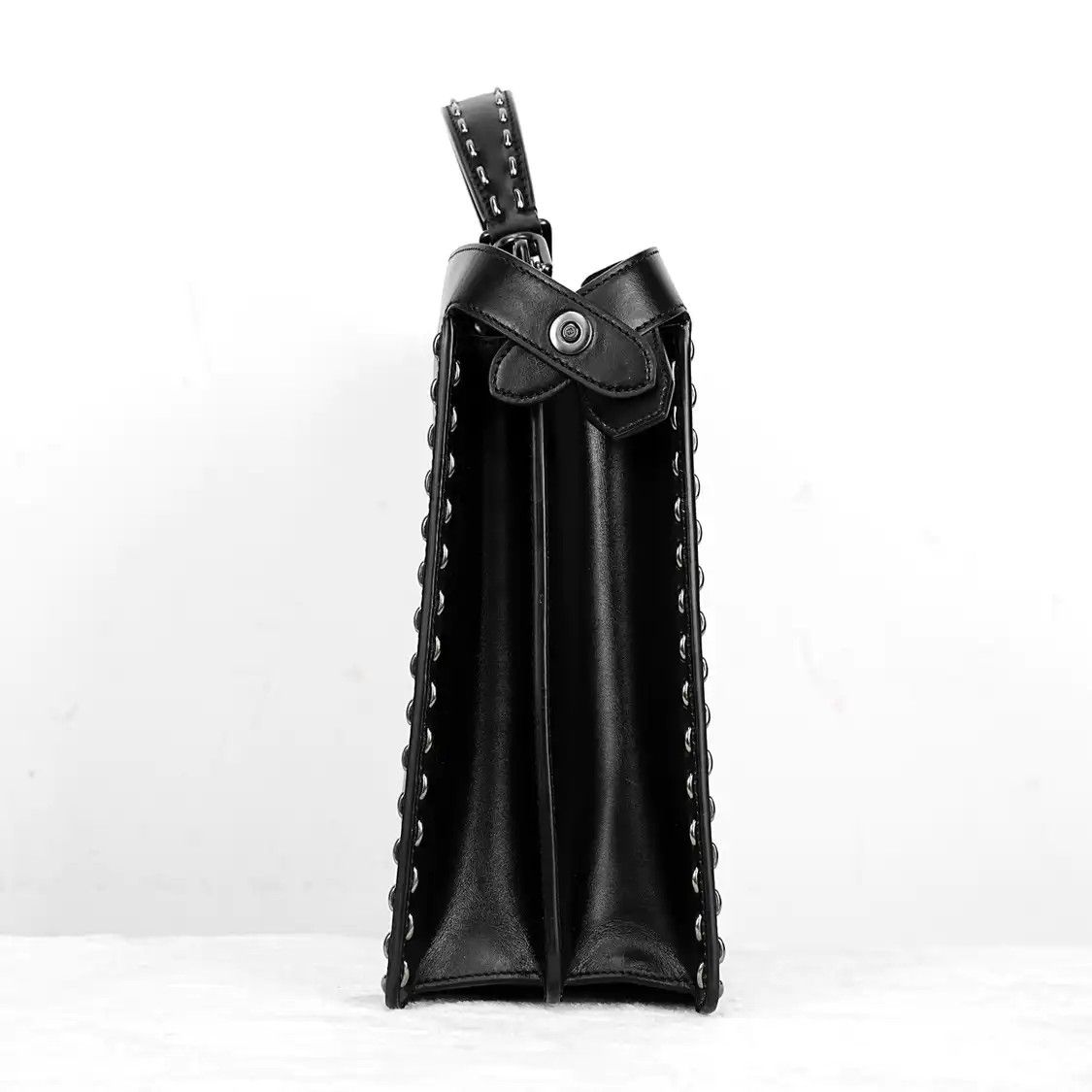 Fendi FENDI Peekaboo Medium black cowhide leather handbag detachable strap Size ONE SIZE - 4 Thumbnail