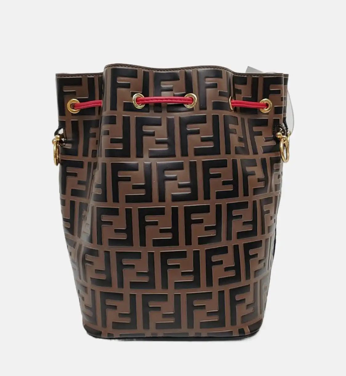 Fendi FENDI Mon Tresor Small black cowhide leather doubleF shoulder bag gold hardware Size ONE SIZE - 5 Thumbnail