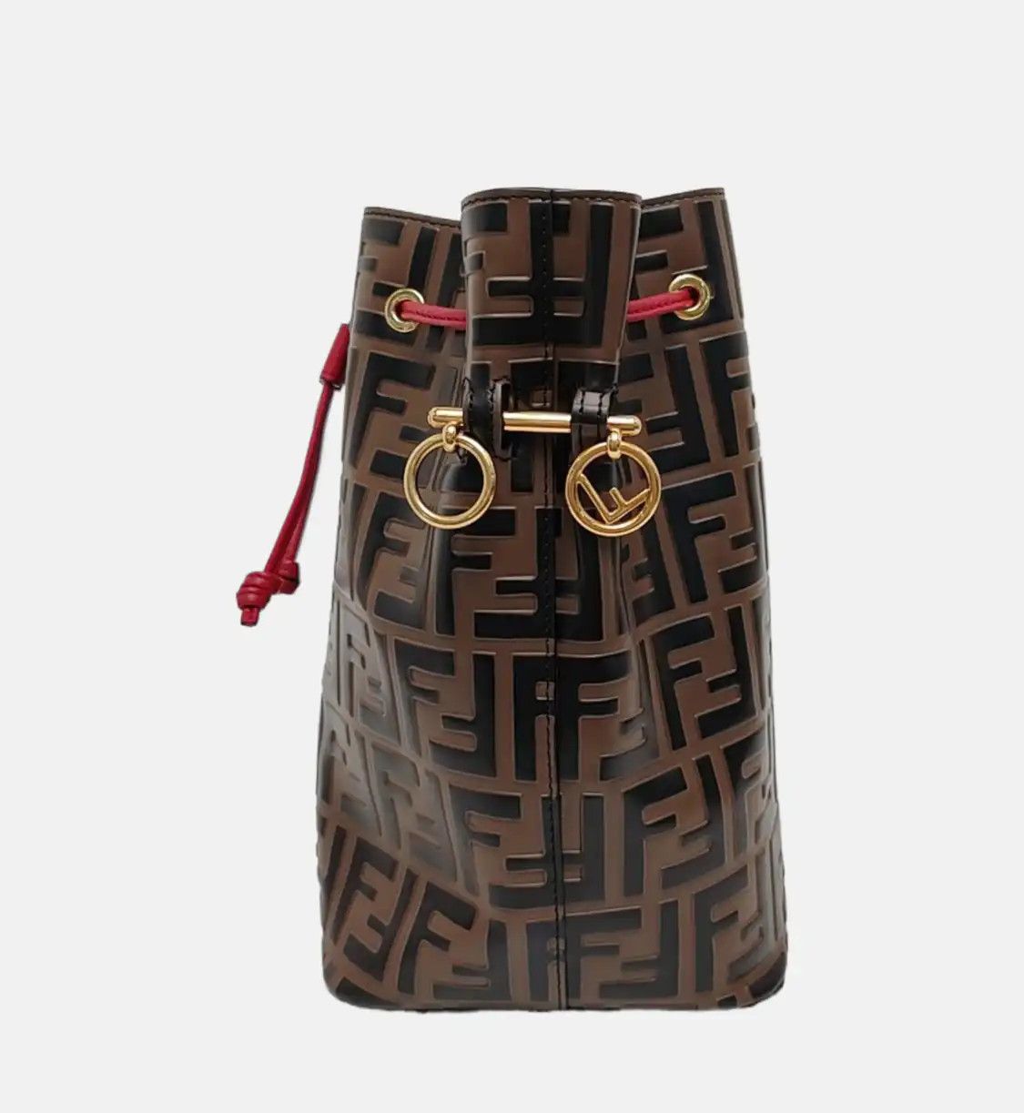 Fendi FENDI Mon Tresor Small black cowhide leather doubleF shoulder bag gold hardware Size ONE SIZE - 3 Thumbnail