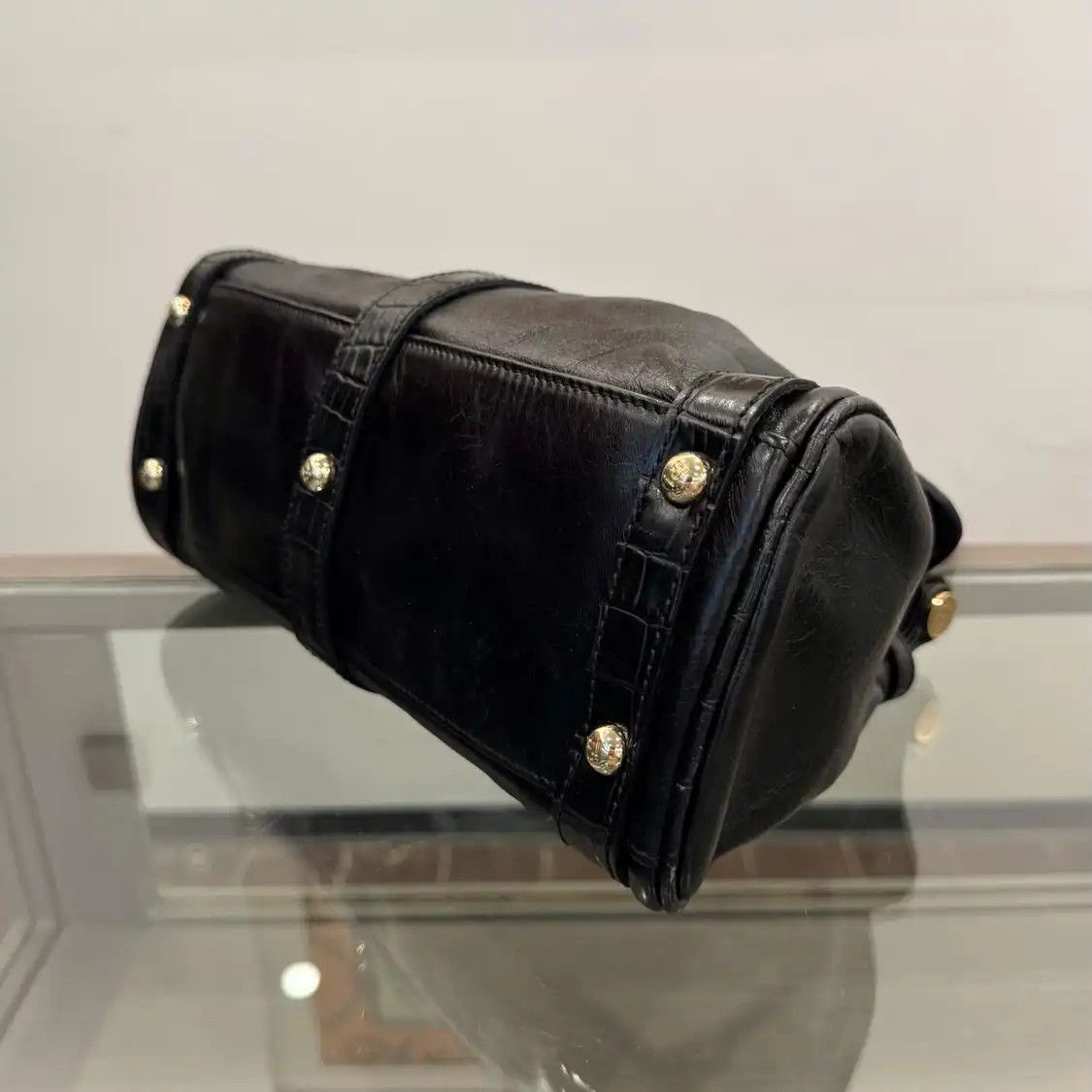 Fendi FENDI Magic black cowhide leather crocodile handbag Size ONE SIZE - 5 Thumbnail