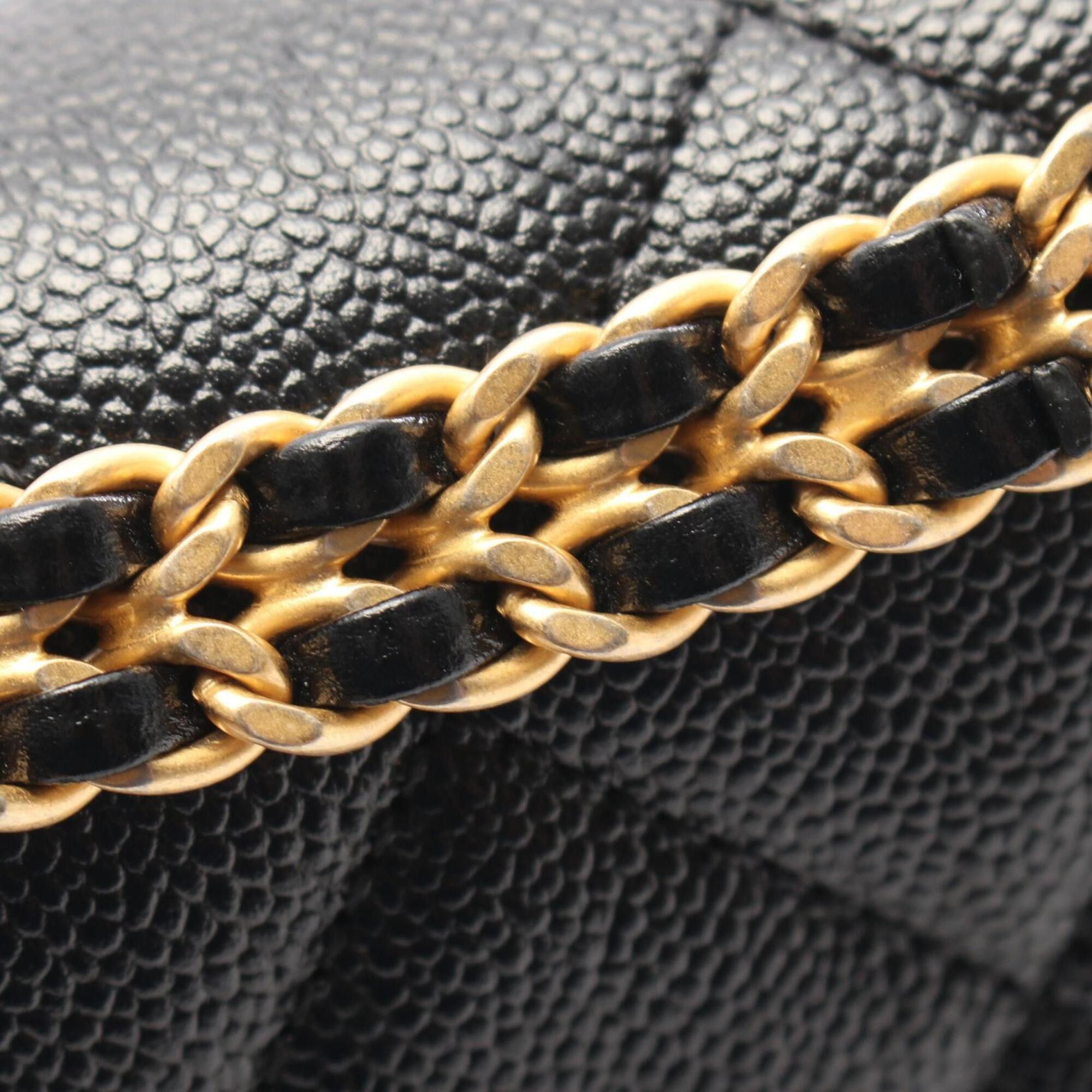 Chanel Chanel Matelassé Chain Backpack/Handbag, Caviar Leather (Grained Calfskin), Women's, Black Size ONE SIZE - 8 Thumbnail