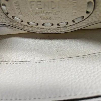 Fendi FENDI By The Way mini white cowhide leather stud shoulder bag silver hardware de Size ONE SIZE - 13 Thumbnail