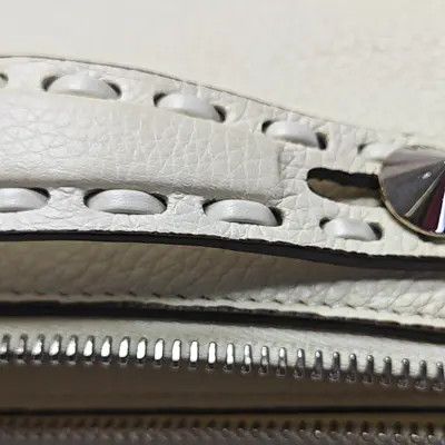 Fendi FENDI By The Way mini white cowhide leather stud shoulder bag silver hardware de Size ONE SIZE - 11 Thumbnail