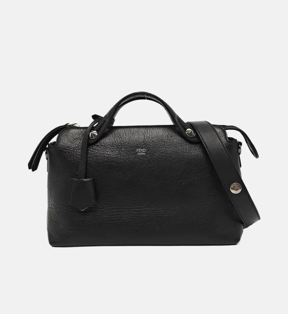 Fendi FENDI By The Way Medium black cowhide leather shoulder bag handbag crossbody bag Size ONE SIZE - 8 Thumbnail