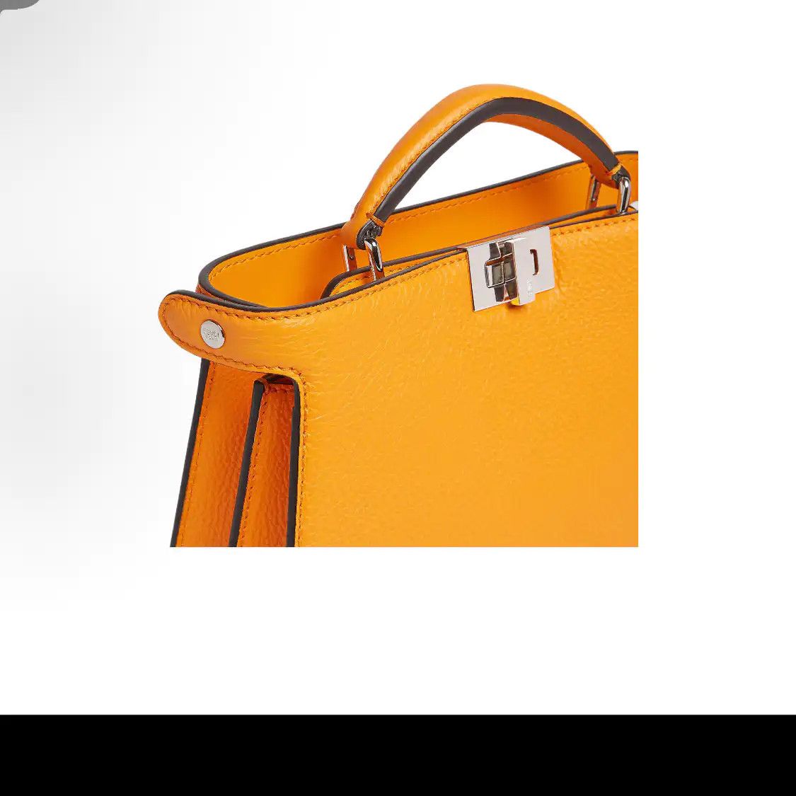 Fendi FENDI Peekaboo Essential orange cowhide leather crossbody bag Size ONE SIZE - 2 Thumbnail