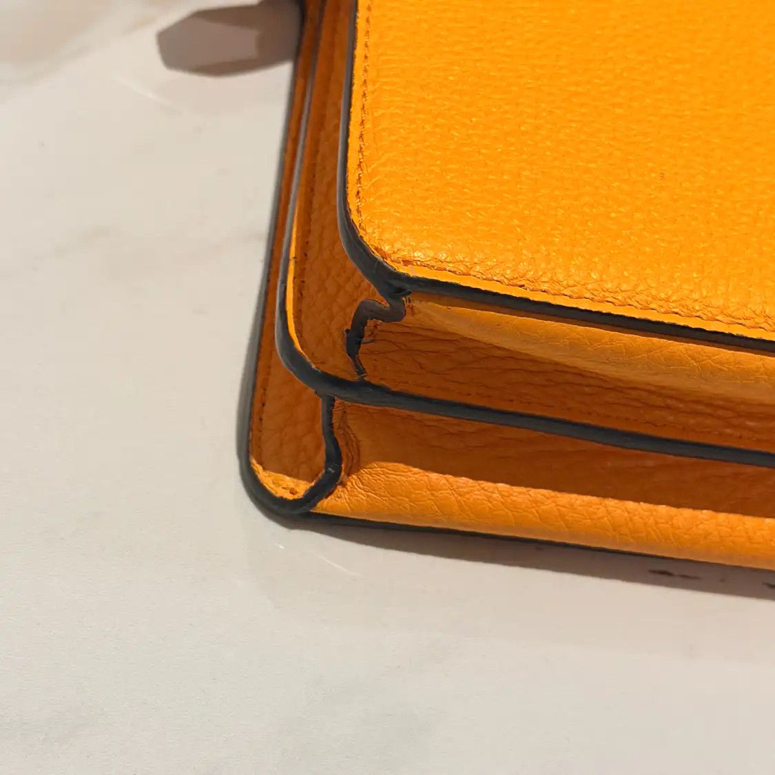Fendi FENDI Peekaboo Essential orange cowhide leather crossbody bag Size ONE SIZE - 8 Thumbnail