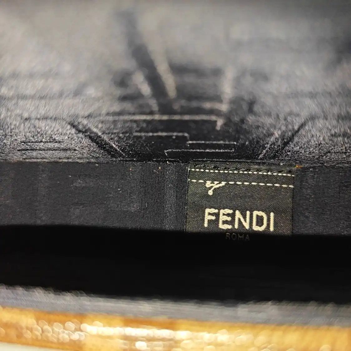 Fendi FENDI Baguette Trunk brown cowhide leather doubleF stud shoulder bag silver hard Size ONE SIZE - 18 Thumbnail