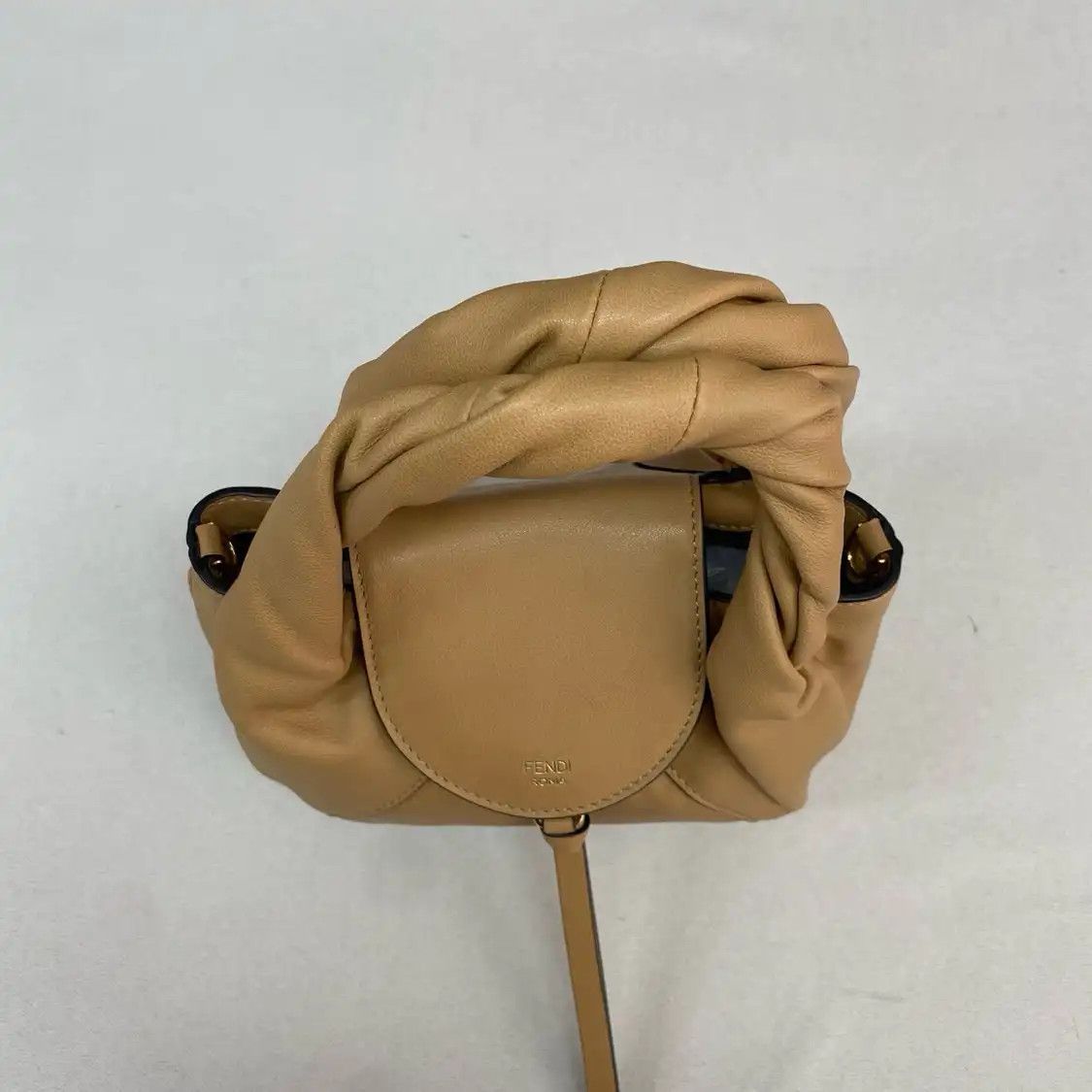 Fendi FENDI Spy Bag mini khaki cowhide leather crossbody bag detachable strap Size ONE SIZE - 5 Thumbnail