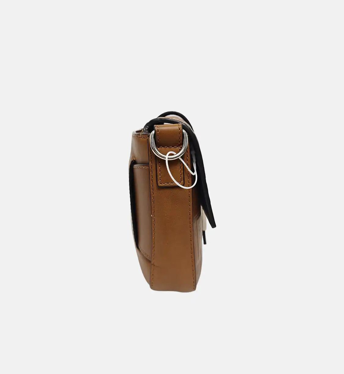 Fendi FENDI Mamma Forever brown cowhide leather doubleF embossed shoulder bag handbag Size ONE SIZE - 4 Thumbnail