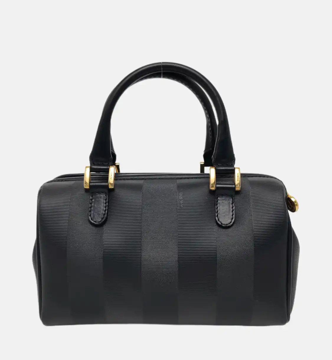 Fendi FENDI black coated canvas handbag gold hardware Size ONE SIZE - 5 Thumbnail