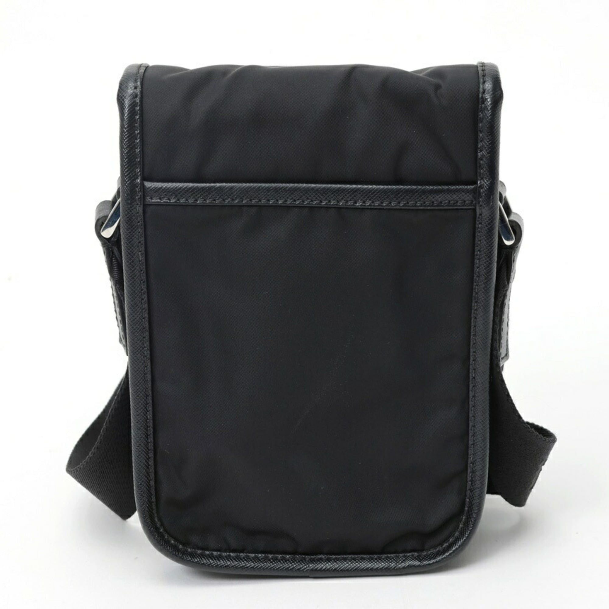 Prada Prada Re-Nylon x Saffiano Leather Mini Shoulder Bag 2VD043 Black (Nero) Size ONE SIZE - 3 Thumbnail