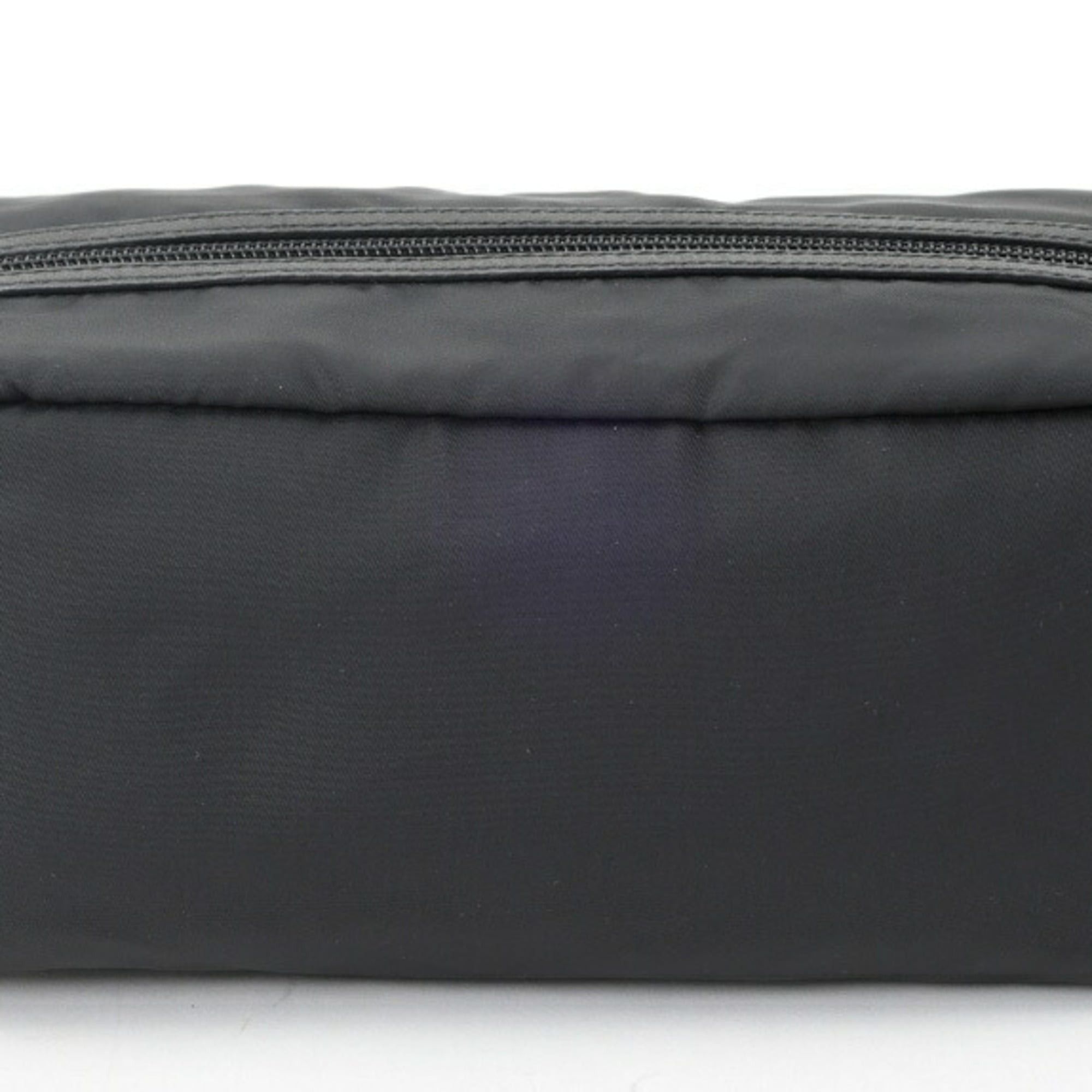Prada Prada travel pouch, nylon and Saffiano leather, black. Size ONE SIZE - 2 Thumbnail