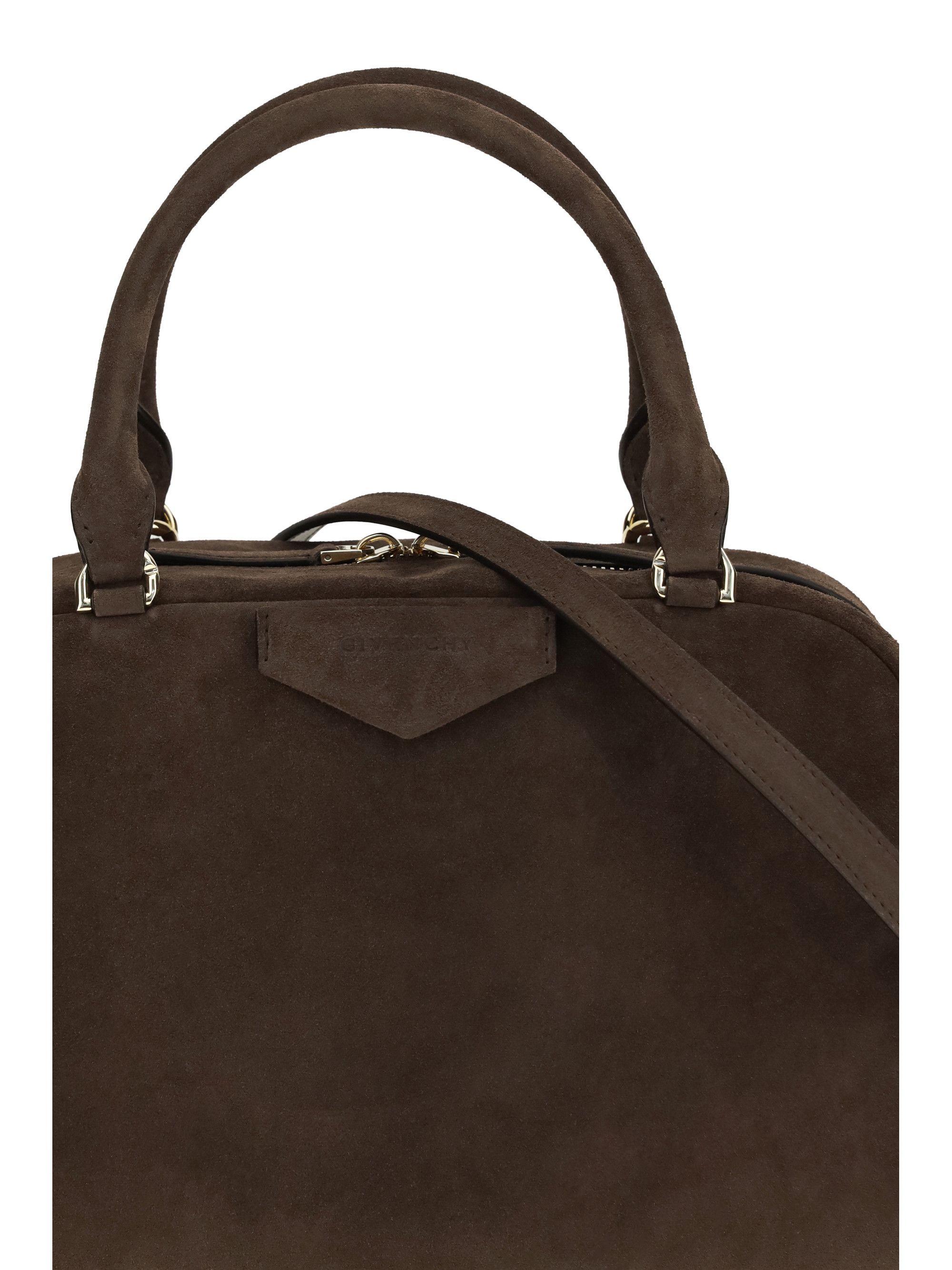 Givenchy Antigona East-West Soft medium suede Handbag Size ONE SIZE - 4 Thumbnail