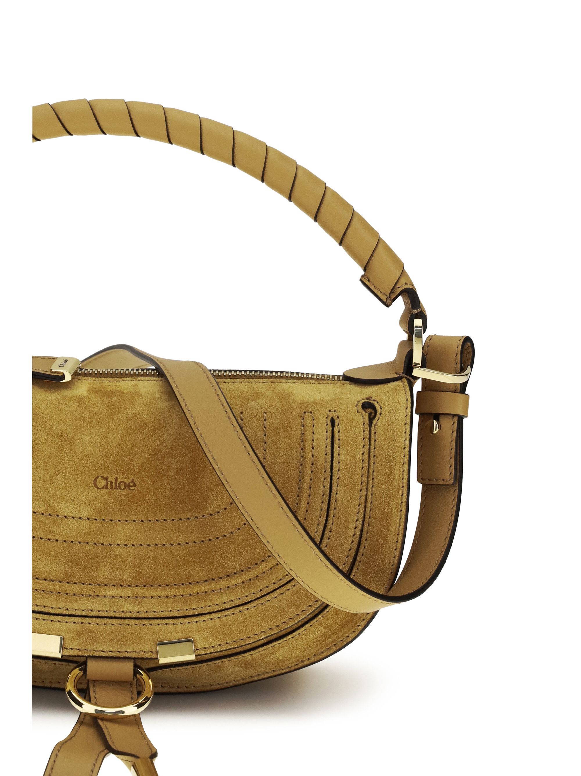 Chloe Marcie suede mini Shoulder Bag Size ONE SIZE - 4 Thumbnail