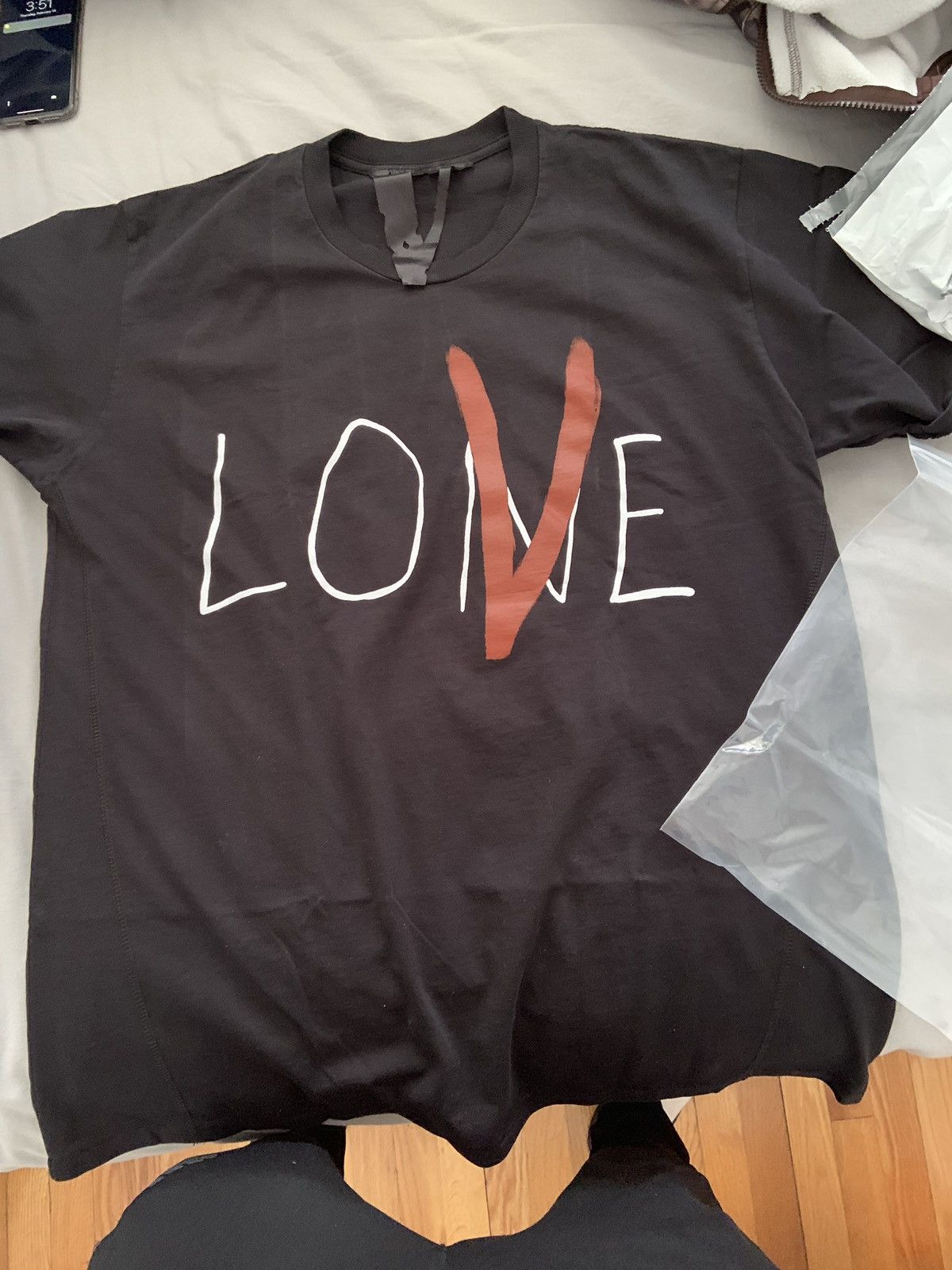 VLONE ☆ LOVE Black T-Shirt