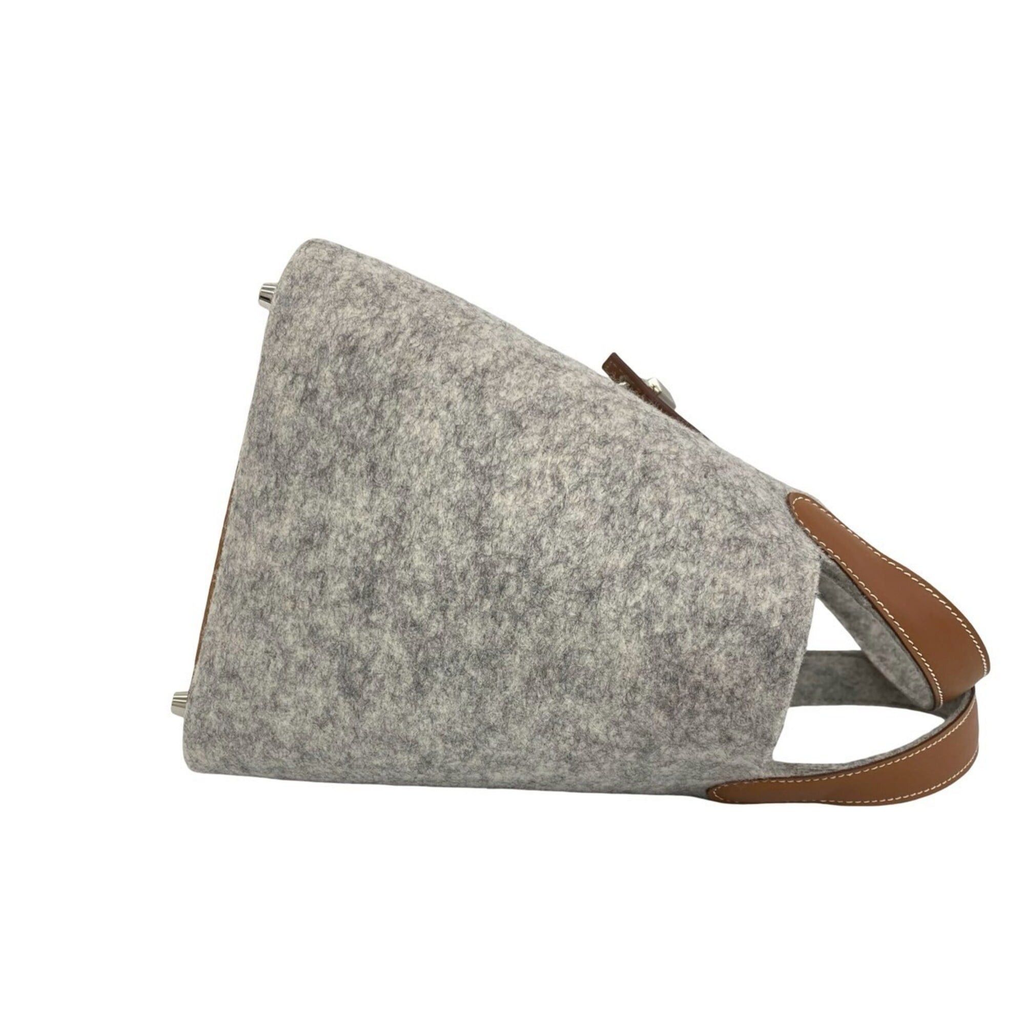 Hermes HERMES Picotin Lock PM Felt Swift Leather Genuine Handbag Gris Perle Gold 41717 Size ONE SIZE - 6 Thumbnail