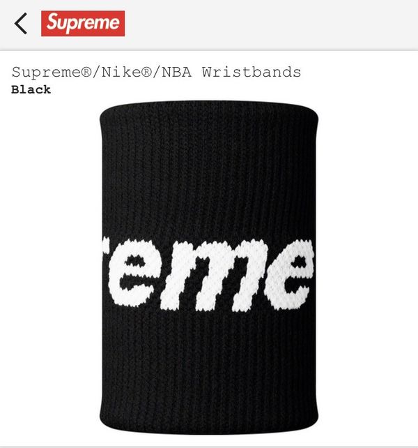 Supreme Supreme x Nike x NBA Wristbands - Black | Grailed