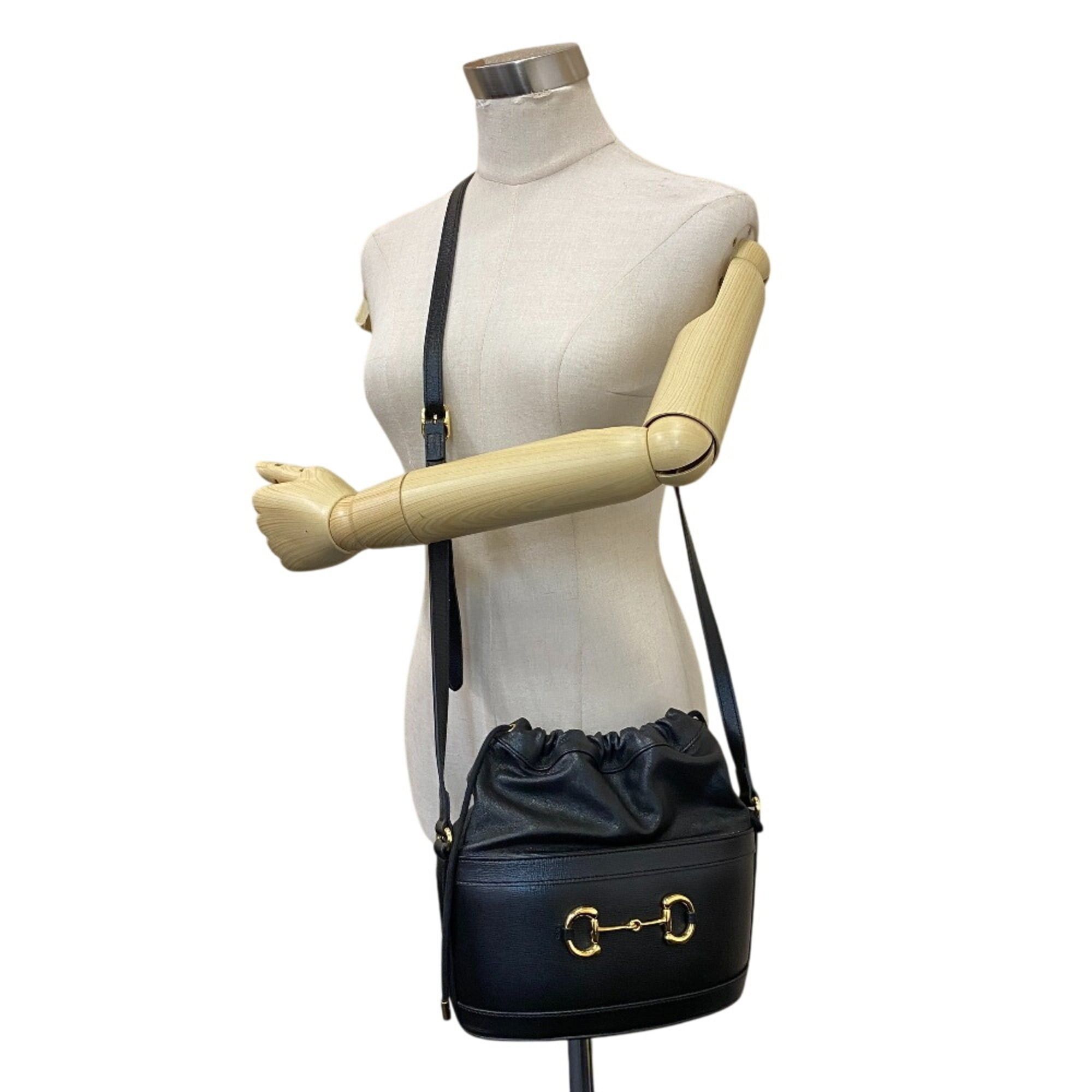 Gucci GUCCI 602118 Horsebit 1955 Shoulder Bag, Black Size ONE SIZE - 11 Thumbnail