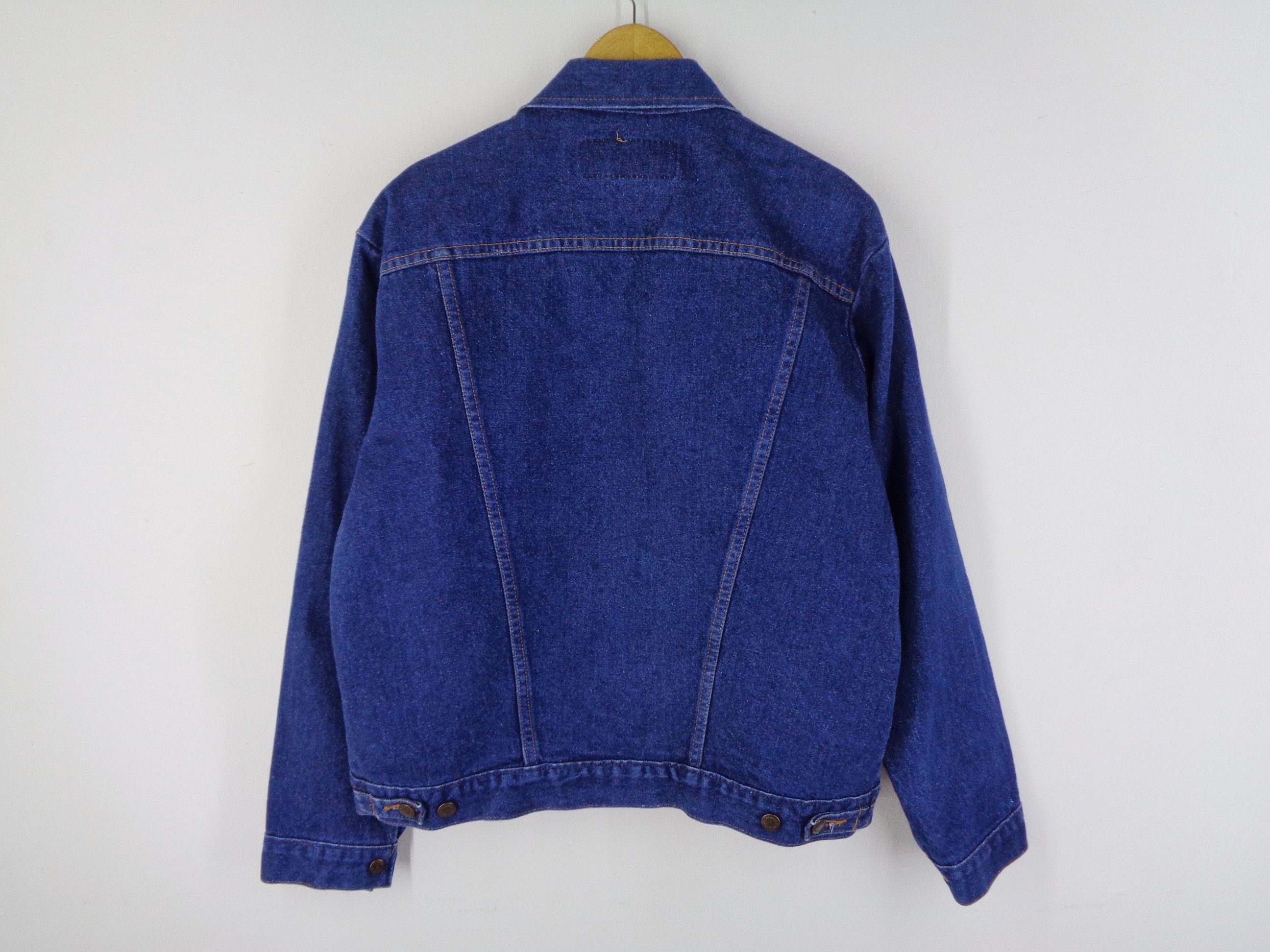 Wrangler Denim Jacket 1970s Blue Size 42 Made In USA 74126PW