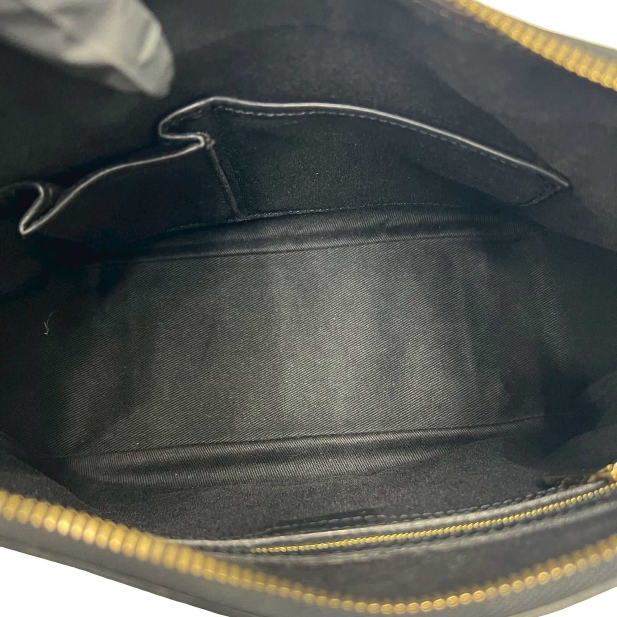 Celine CELINE Macadam Blazon Triomphe Logo Pattern Leather Semi-Shoulder Bag Tote Black 28400 Size ONE SIZE - 9 Thumbnail