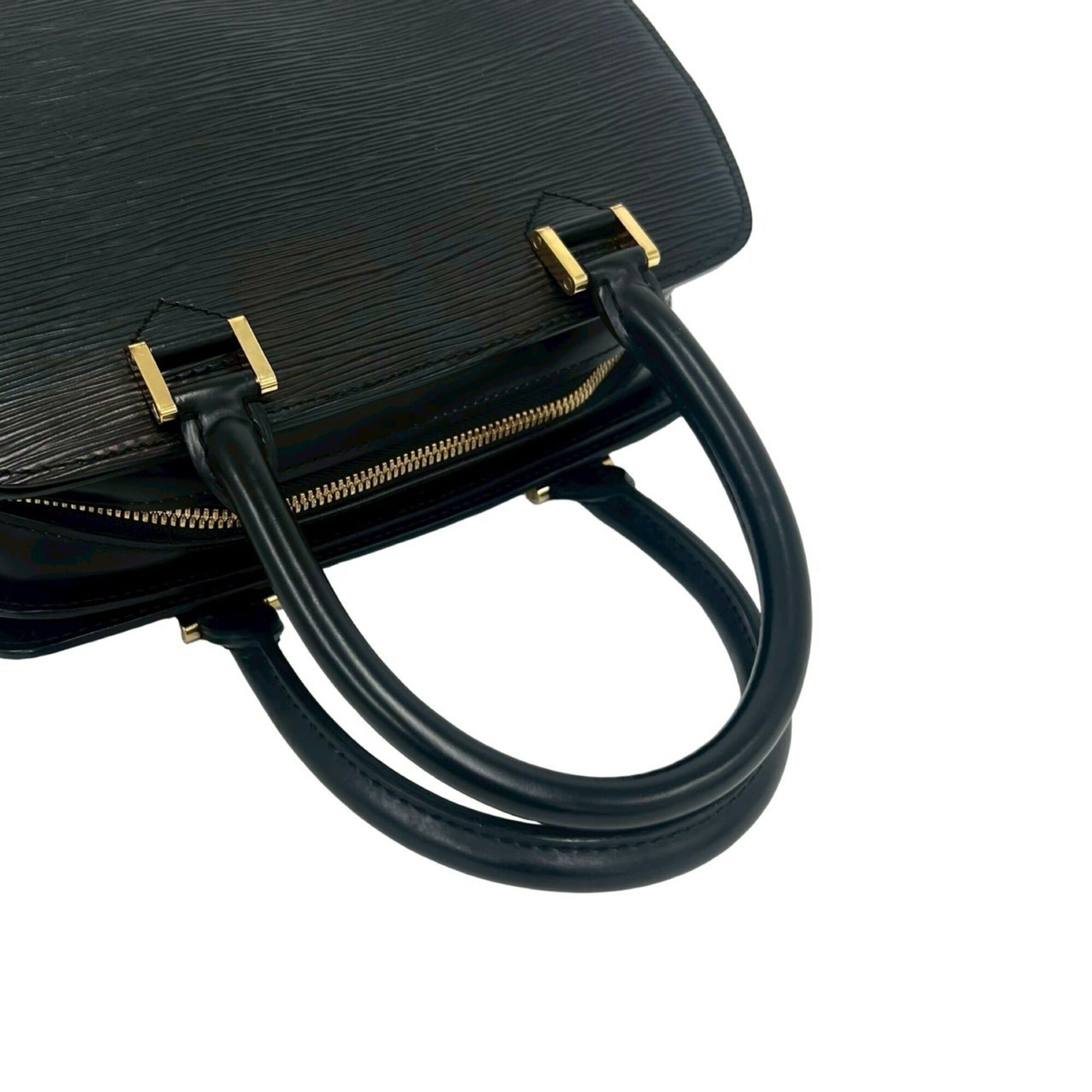 Louis Vuitton Louis Vuitton Pont Neuf Epi Leather Genuine Gold Hardware Handbag Boston Bag Noir Black 20991 Size ONE SIZE - 4 Thumbnail