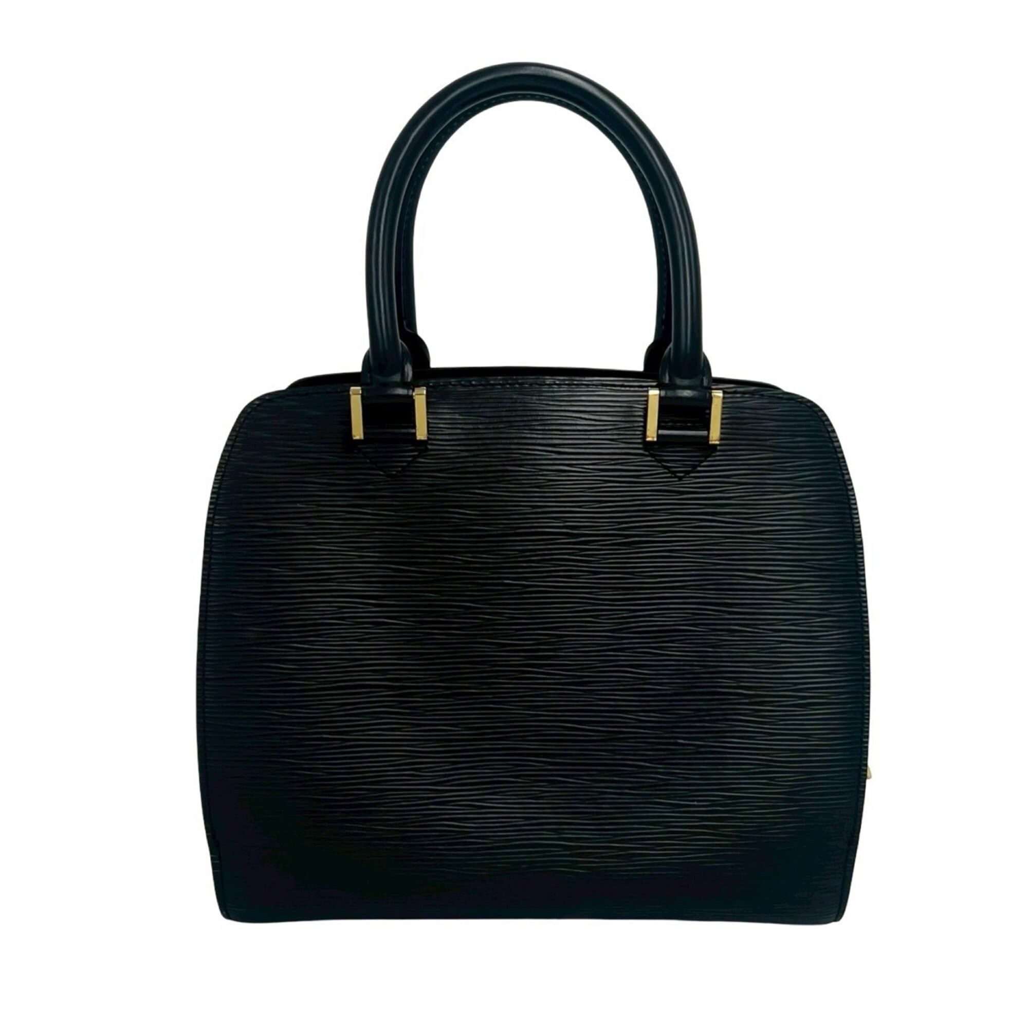 Louis Vuitton Louis Vuitton Pont Neuf Epi Leather Genuine Gold Hardware Handbag Boston Bag Noir Black 20991 Size ONE SIZE - 3 Thumbnail