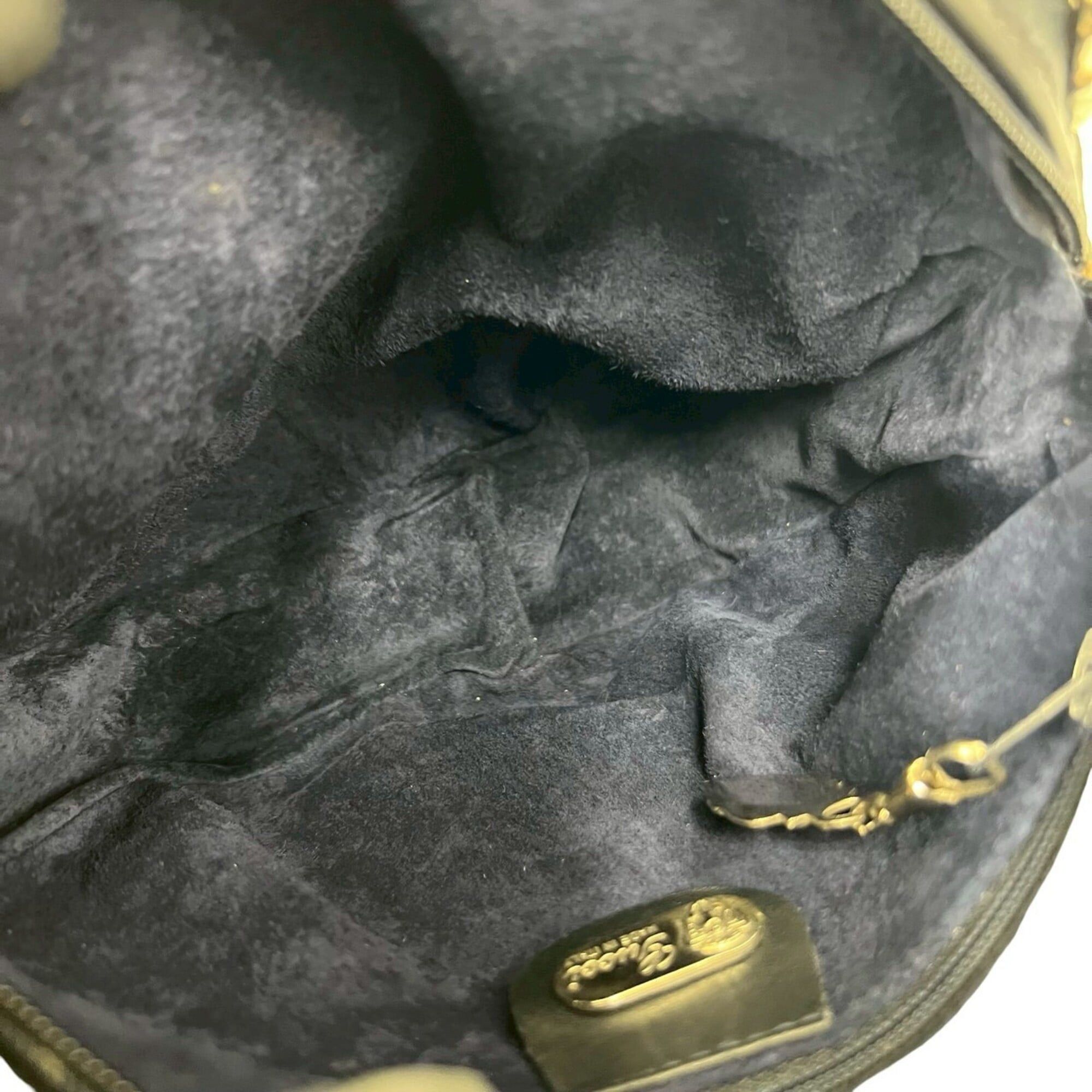 Gucci GUCCI Old Gucci GG Logo Hardware Leather Round Mini Shoulder Bag Pouch Navy Blue a83-2 Size ONE SIZE - 9 Thumbnail